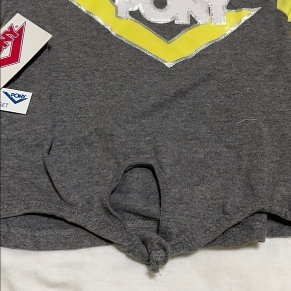 NEW Pony Yellow Gray Active Shirt and Short Set US 3T - Picture 4 of 8